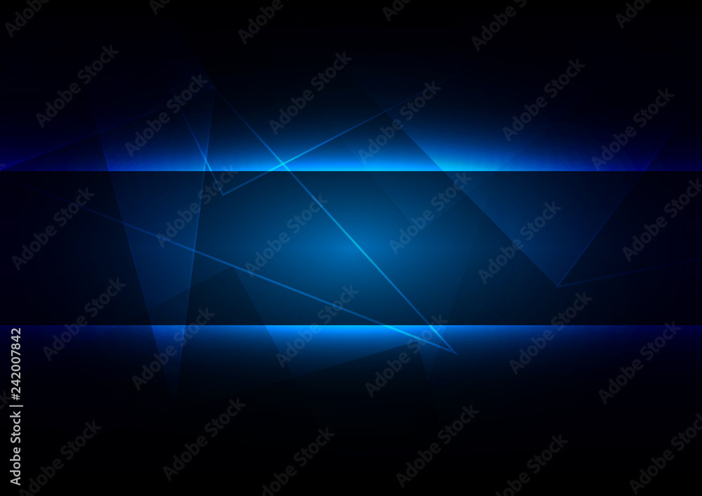 Poster abstract shape with blue background concept with space for design. illustration vector design