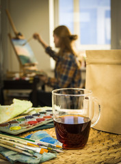 black tea and artist