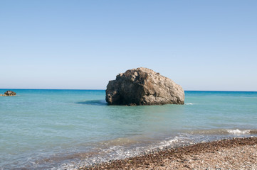 Rock of Romiou, Paphos, Cyprus,