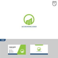Accounting Logo Template and Business Card