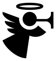 Angel Blowing Trumpet Icon