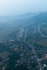 Fototapeta premium Hot air balloon in Laos