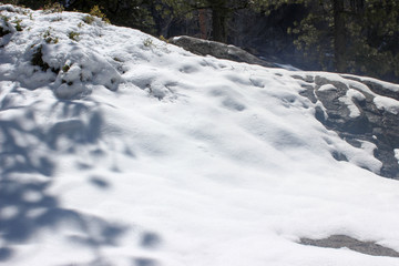 Schnee und Schatten
