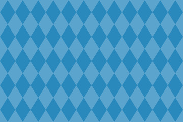 Seamless, abstract background pattern made rhombus shapes in blue color. Decorative modern vector art.