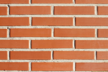 Obraz premium original red brick all with white joints