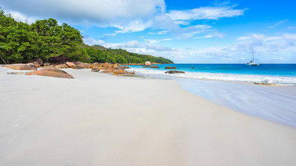 Catamarans at anse lazio on the seychelles 50