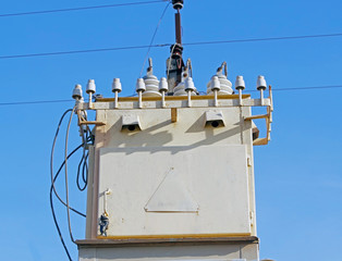electric tower high voltage post