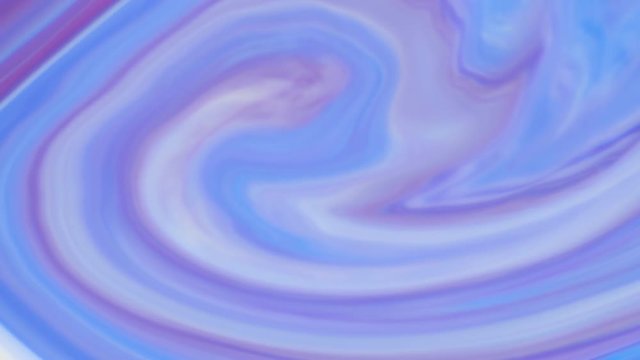 Colored paint beautiful spread in liquid, realtime shot