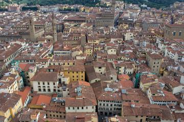 Fototapeta na wymiar Cityscape, Florence roof tops