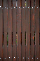 Door of vertical planks