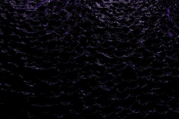 pretty purple festive shiny dark water - abstract background of electric lights reflected in black liquid