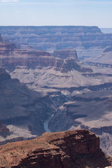 Portait view of Grand Canyon National Park in Arizona