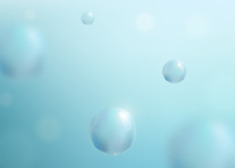 Abstract blue background with liquid fluid for beauty, cosmetic grafic design templates. Vector illustration