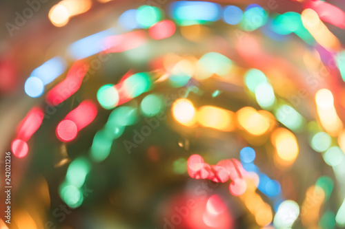 Abstract Burred Texture Background Of Colorful Bokeh Motion