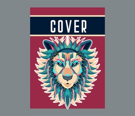 Colorfully Lion. Lion Logo. Creative Artwork - Vector 