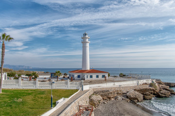 Fototapeta na wymiar the lighthouse of Torrox Spain