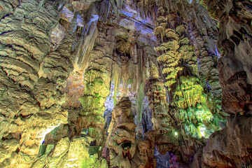 Colorful St. Michaels Cave Gibraltar