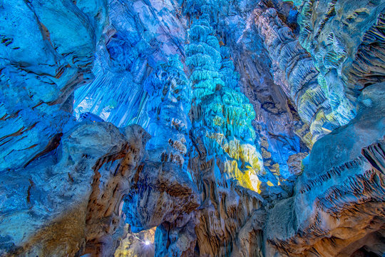 Colorful St. Michaels Cave Gibraltar