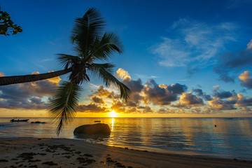beautiful sunrise on paradise beach, seychelles 6