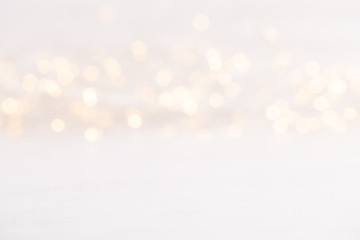 Red heart bokeh background, valentine day greeting card.