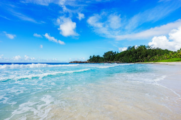beautiful paradise beach at the police bay, seychelles 10