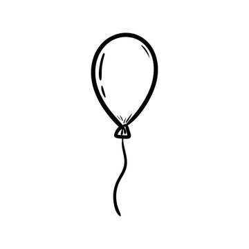 Illustration Of A Sketch Of Balloons On A White Background Royalty Free  SVG Cliparts Vectors And Stock Illustration Image 15810340