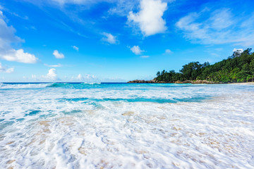 beautiful paradise beach at the police bay, seychelles 24