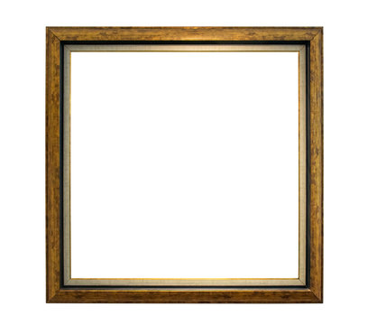 Old weathered natural wood frame 