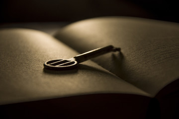 Key on book