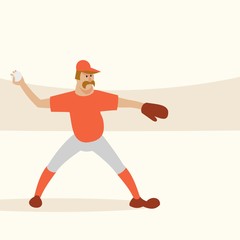 baseball player throwing the ball