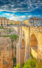 Tajo de Ronda in Malaga, Spain - obrazy, fototapety, plakaty