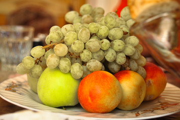 Ouzbékistan, corbeille de fruits