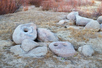 Spooner Lake Matate Bedrock Grinding Stones used by Native Americans