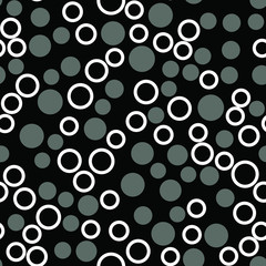Rounds and circles Seamless vector EPS 10 Abstract geometric pattern. Multicolor Figures. Texture for print and Banner. Flat style