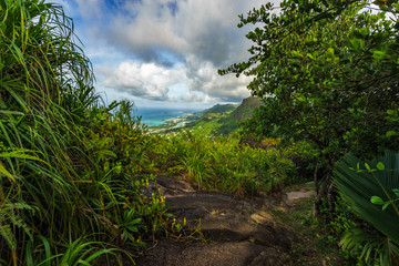 Hiking the copolia trail,granite rocks in the jungle on mahé, seychelles 7