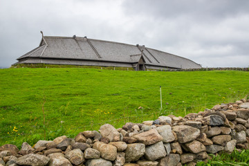 viking medieval village in Lofoten in Norway
