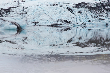 Glacier Tongue reflection - Skaftafell,Iceland