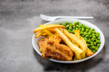 Fish and chips - food from British pubs