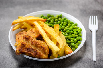 Fish and chips - food from British pubs