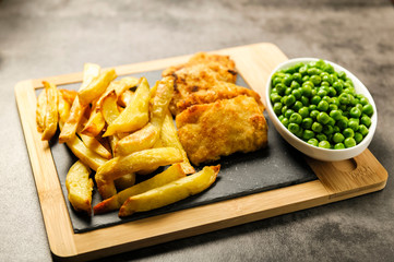 Fish and chips - food from British pubs