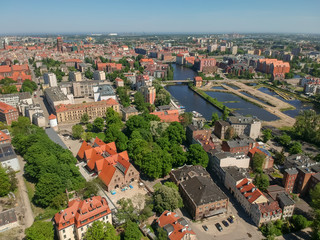 Fototapeta na wymiar Gdansk aerial view