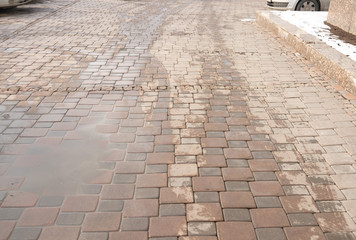 background pavement tiles
