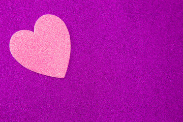 Obraz premium Simple Background with a Glittery Love Heart Pefect for Adding a Message of Devoation