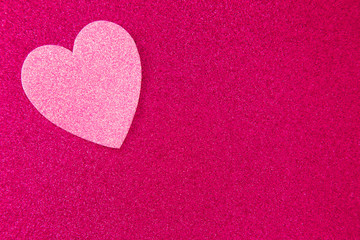Fototapeta premium Simple Background with a Glittery Love Heart Pefect for Adding a Message of Devoation
