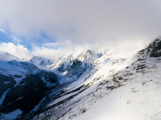 Mountains in Aragnouet, Hautes-Pyrenees, Occitanie, France