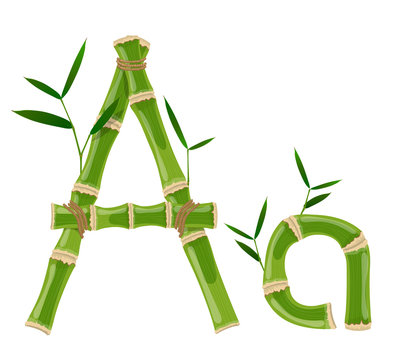 Bamboo Letter A