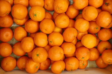 fresh tangerines background