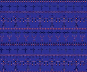 Tribal seamless pattern - Berber native signs ,ethnic background
