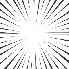 Obraz premium Graphic Explosion with Speed Lines. Comic Book Design Element. Vector Illustration