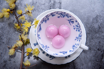 Traditional chinese sweet rice ball